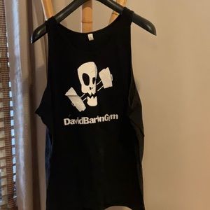 David Barton Gym Trainer Tank top with skull logo XL Black